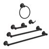 Image 1 : Amazon Basics 5-Piece Bathroom Set - Modern, Flat Black - B088XVQDHL - Retail USD $50/set. Total lot