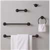 Image 4 : Amazon Basics 5-Piece Bathroom Set - Modern, Flat Black - B088XVQDHL - Retail USD $50/set. Total lot