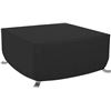 Image 1 : Amazon Basics Outdoor Square Patio Fire Pit or Table Cover, 44 Inch, Black - B071DNM4NK - Retail USD