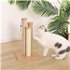 Image 1 : Amazon Basics Cat Scratching Post-Triple Scratching Post - Beige - B07FW5JPSK - Retail USD $42/pc. T