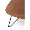 Image 2 : Adwin Triangle Coffee Table with Black Metal Legs, Walnut - B07GF7CSLF - Retail USD $130/pc, therefo