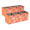 Image 1 : Amazon Basics Collapsible Fabric Storage Cube Organizer Bins - 6-Pack, Dino Squad, 13x15x13" - B09KH