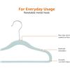 Image 3 : Amazon Basics Kids Velvet Non-Slip Clothes Hangers, 50-Pack, Mint Green - B07Y8QTSTK - Retail USD $2