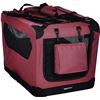 Image 2 : Amazon Basics Premium Folding Portable Soft Pet Crate - 42in, Red - B07GPX2CRQ - Retail USD $115/pc.