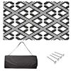 Image 1 : Amazon Basics Outdoor Mat - For RV, Camping, Patio - Carry Bag and Rug Stakes Included, Weather Resi