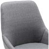 Image 3 : Office chair with CORSICA fabric cover Black 5-star metal base with gas lift - B07V9YH7R7 - Retail U