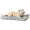 Image 1 : Amazon Basics Outdoor Water Repellent Pet Pillow Bed, Grey, Large - B08TN8PNRQ - Retail USD $38/pc. 