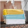 Image 3 : Amazon Basics Suede Cleaning Cloth, Blue, Yellow, White, 24 Pieces Set (320mm x 180mm) - B082XT5CFN 