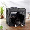 Image 1 : Amazon Basics Folding Portable Soft Pet Dog Crate Carrier Kennel, 42 x 31 x 31 inches, Black - B07GP