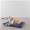 Image 4 : Amazon Basics Outdoor Water Repellent Pet Pillow Bed, Blue, Large - B08TN9PX3V - Retail USD $38/pc. 