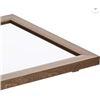Image 2 : Amazon Basics Rectangular Wall Mirror 41 x 51 CM - Standard Trim, Walnut - B07RQMRXQW - Retail USD $