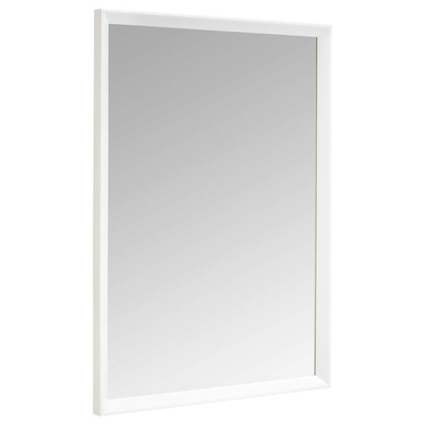 Amazon Basics Rectangular Wall Mirror 20x28in - Peaked Trim, White - B07RVZJ1SB - Retail USD $50/pc.