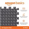 Image 3 : Amazon Basics Foam Interlocking Exercise Gym Floor Mat Tiles - Pack of 6, 24.7 x 24.7 x .5 Inches, B