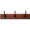 Image 1 : Amazon Basics Wall Mounted Modern Coat Rack, 3 Hooks, Espresso - B07L36MHHC - Retail USD $15/pc. Tot