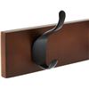 Image 2 : Amazon Basics Wall Mounted Modern Coat Rack, 3 Hooks, Espresso - B07L36MHHC - Retail USD $15/pc. Tot