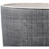 Image 3 : Rivet Rustic Textured Stoneware Indoor Planter Pot, 8.7" H, Dark Grey - B07QC6VKWB - Retail USD $35/