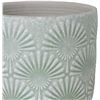Image 2 : Amazon Brand ï¿½€“ Stone & Beam Small Fan-Embossed Planter, 4.3" H, Seafoam Green 