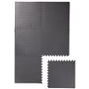 Image 3 : Amazon Basics Interlocking Foam Floor Mat Tiles for Home Gym Exercise, 24.7 x 24.7 x .5 Inches, Blac