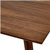 Image 3 : Amazon Brand - Rivet Minimalist Dining Table, Seats 2-4, 135 x 80 x 72cm, Walnut Table Top with Vene
