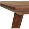 Image 6 : Amazon Brand - Rivet Minimalist Dining Table, Seats 2-4, 135 x 80 x 72cm, Walnut Table Top with Vene