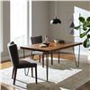 Image 2 : Amazon Brand - Rivet Hairpin Industrial Dining Table, Seats 4-6, 180 x 90 x 75cm, MDF with Walnut Ve