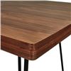 Image 2 : Amazon Brand - Rivet Hairpin Industrial Dining Table, Seats 4-6, 180 x 90 x 75cm, MDF with Walnut Ve