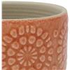 Image 2 : Amazon Brand ï¿½€“ Stone & Beam Cylindrical Small Floral-Embossed Planter, 4.3"H, 
