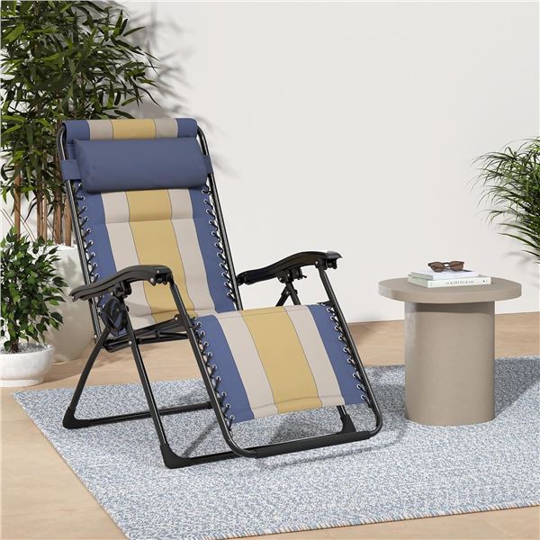 Amazon Basics Padded Zero Gravity Chairs-Blue - B07LFPN1JY - Retail USD $109/pc, therefore $545 for