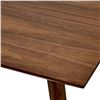 Image 3 : Amazon Brand - Rivet Minimalist Dining Table, Seats 2-4, 135 x 80 x 72cm, Walnut Table Top with Vene