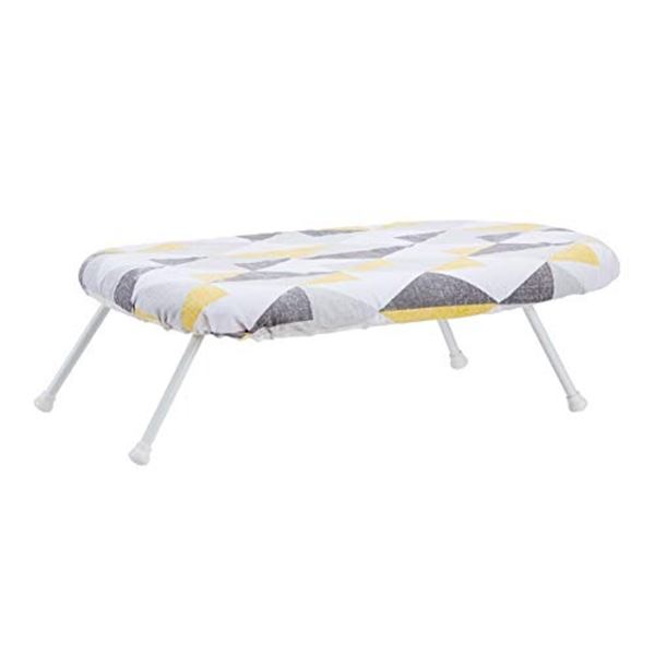 Amazon Basics Tabletop Ironing Board with Folding Legs - Geometric Removable Cover - B082B9F16W - Re