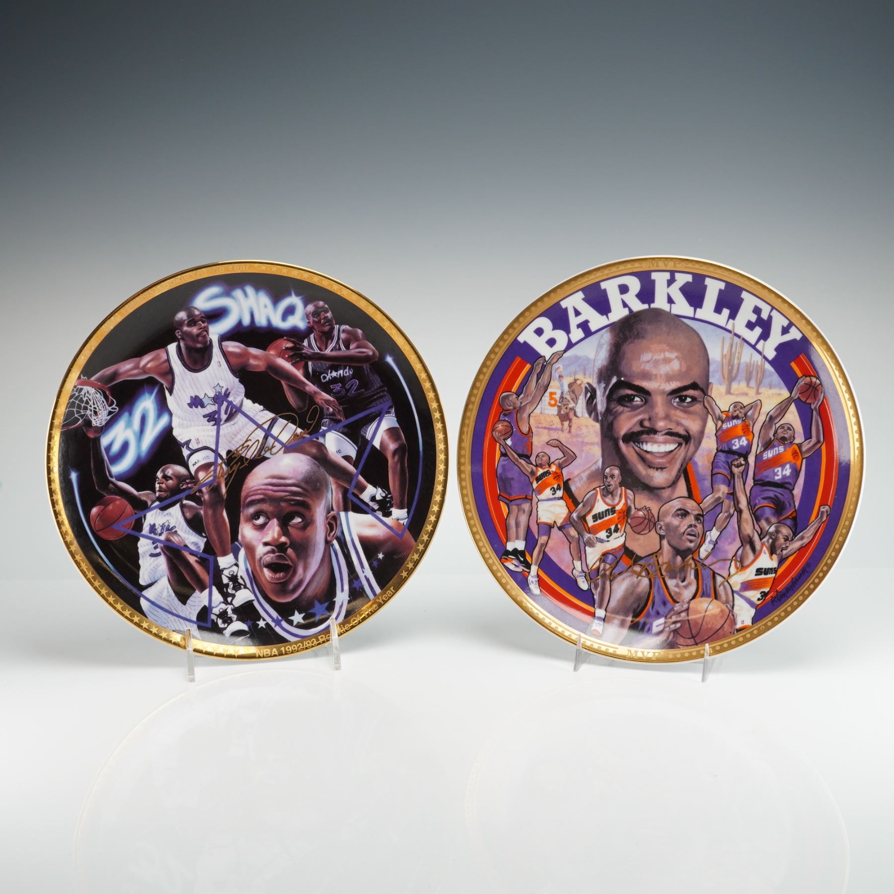 2pc Sports Impressions NBA Collector Plates