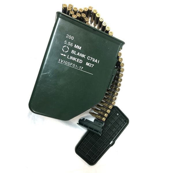 5.56 BLANKS Linked x200 (w/ BOX Magazine)