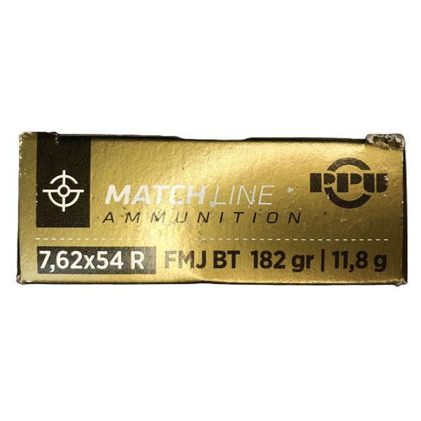 7.62 x 54r PPU FMJ BT -182 Gr - 20 Rds NIB