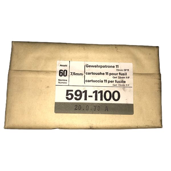 Swiss 6.5 x 55 GP11 Ammo 60 Rds - New in the pack