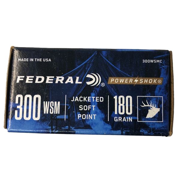 300 WSM JSP Federal - 180 Gr - 20 Rds NIB