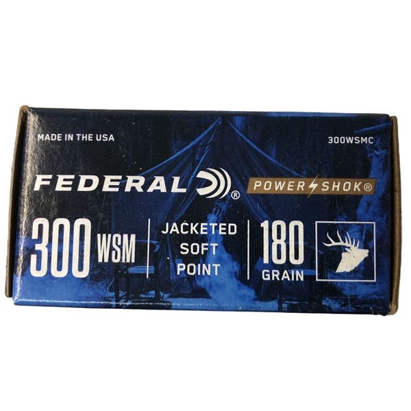 300 WSM JSP Federal - 180 Gr - 20 Rds NIB