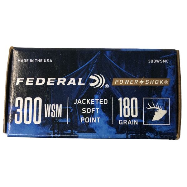 300 WSM JSP Federal - 180 Gr - 20 Rds NIB