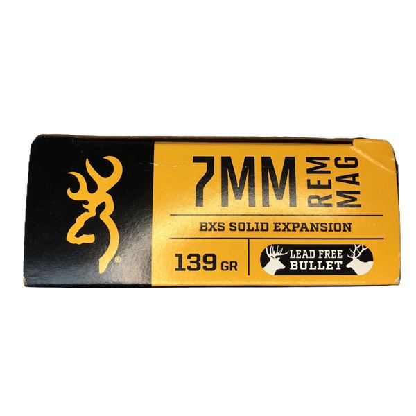 7MM REM Mag - Browning - 139 Gr - 20 Rds NIB
