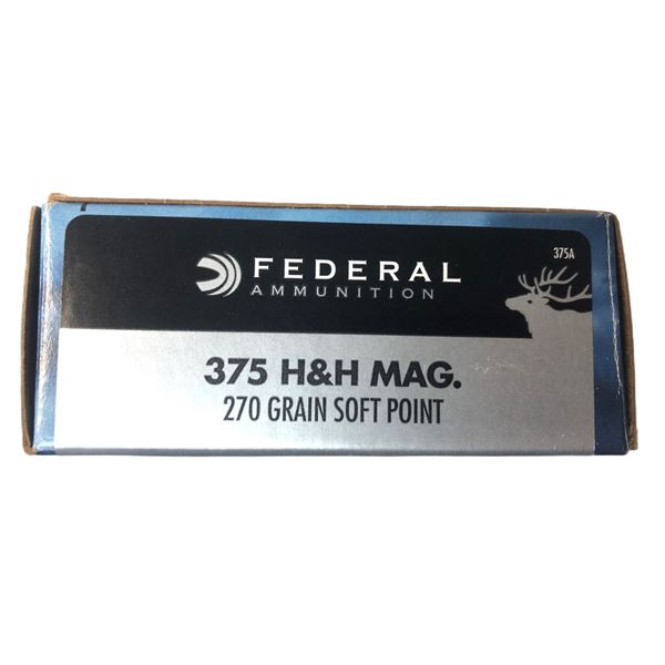 375 H&H Mag - Federal 270 Gr - 16 Rounds