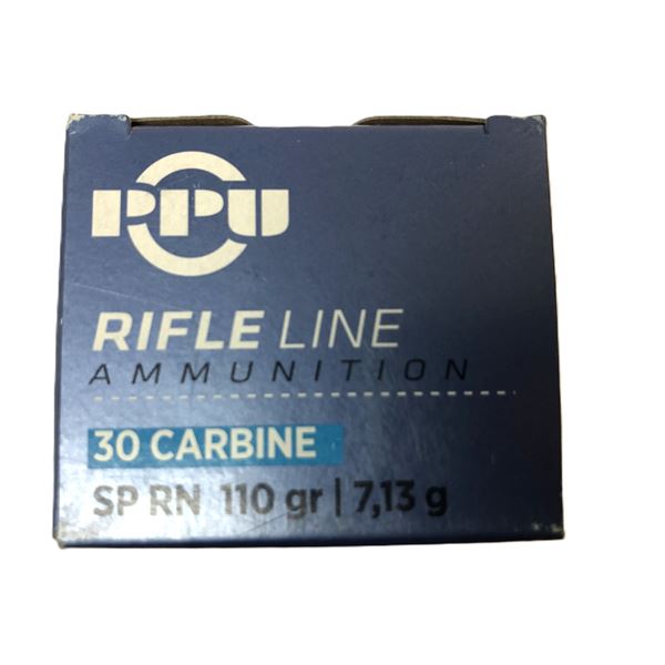 30 Carbine SP RN - PPU 110 Gr - 50 Rds NIB
