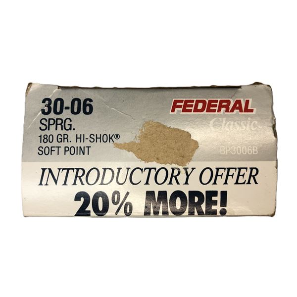 30-06 Springfield - Federal 180 Gr - 24 Rds