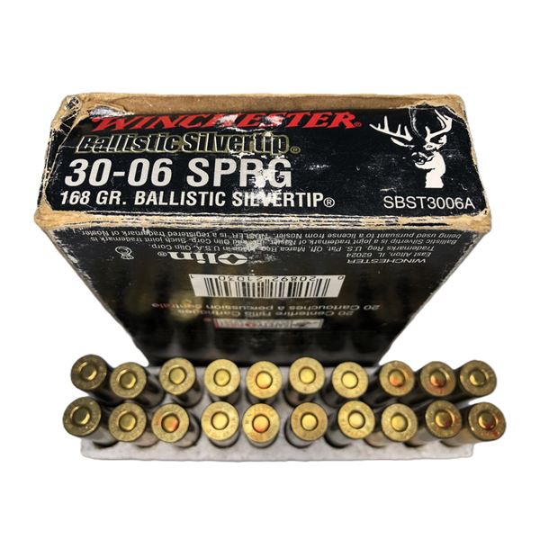 30-06 Springfield Winchester ST - 168 Gr 20 Rds