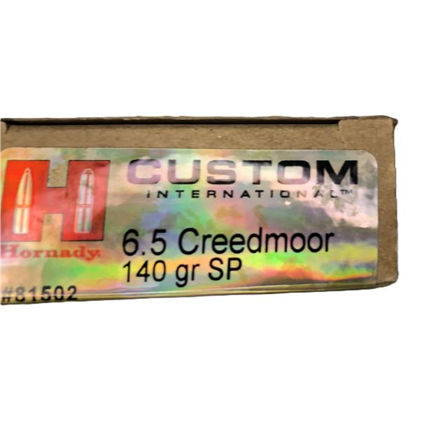 6.5 Creedmoor - HORNADY 140 gr - 20 Rds NIB