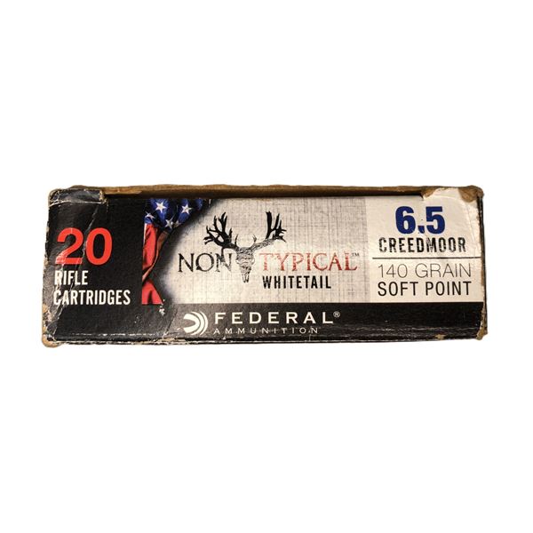 6.5 Creedmoor Federal - 140 gr SP - 20 Rds NIB