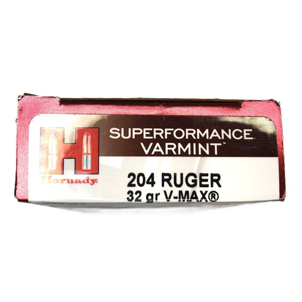 204 RUGER - Hornady 32 Grain - 20 Rds NIB