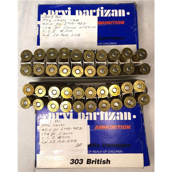 303 British - Reloads - 40 Rounds