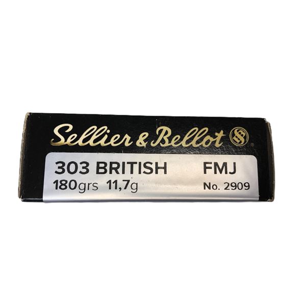 303 British - Sellier Bellot 180 Gr - 20 Rds NIB