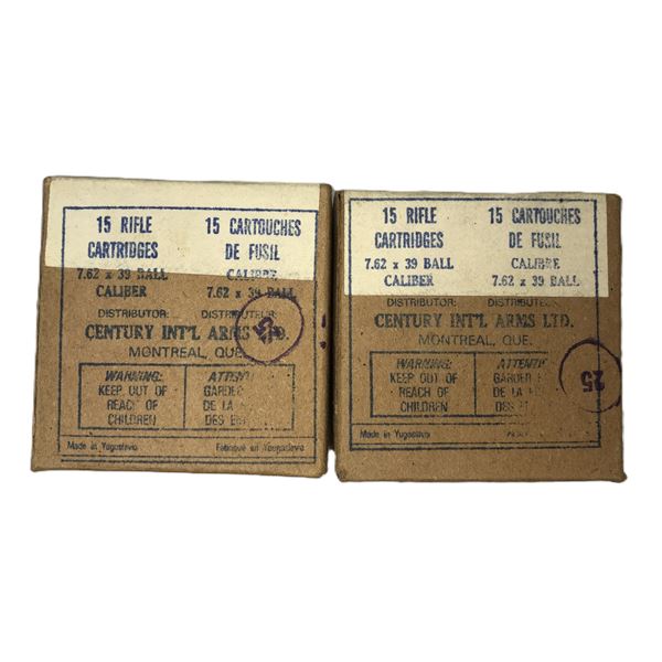 7.62 x 39 Ball - Century Arms - 30 Rds NIB