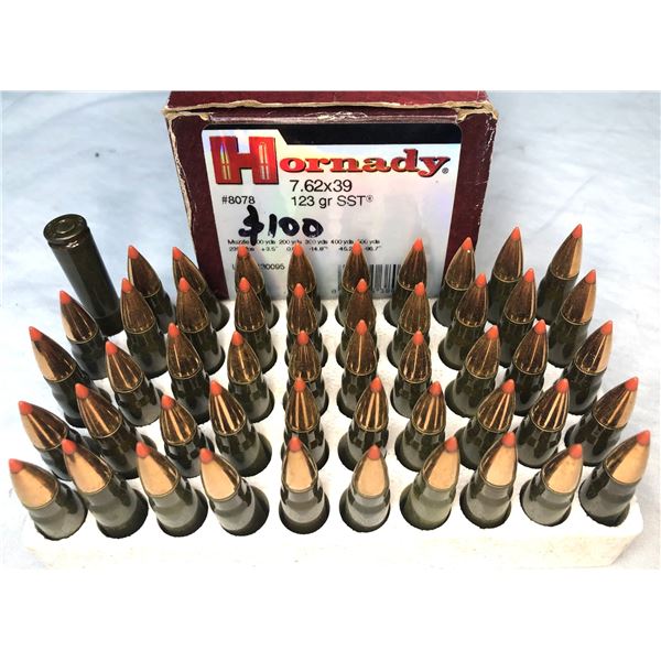 7.62 x 39 Hornady SST - 50 rds - 123 Grain NIB
