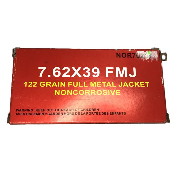 7.62 x 39 Norinco FMJ - 20 Rds NIB